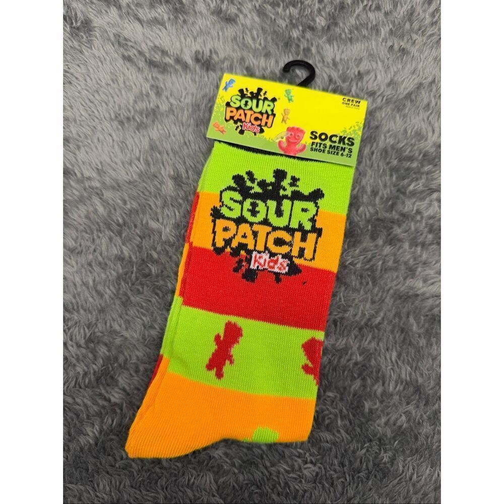 New Pair of Sour Patch Kids Crew Socks!  Size men’s 6-12.